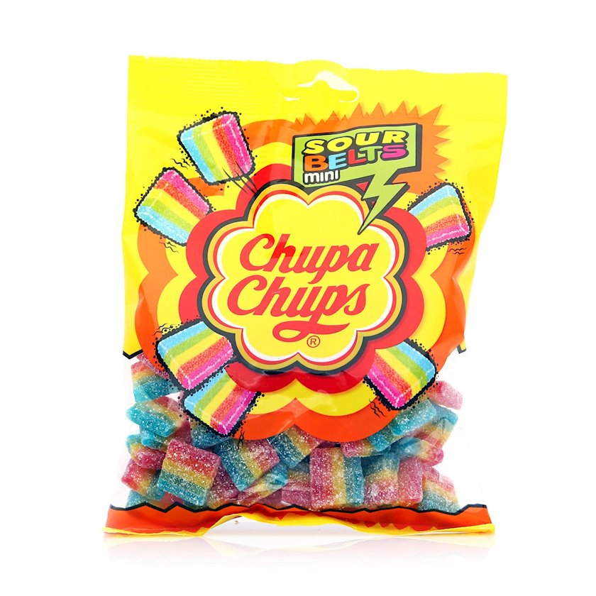 Жевательные конфеты Chupa Chups Sour Tubes Mini со вкусом фруктов, 150 ...