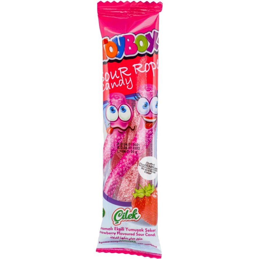 Marmelad Toybox Sour Rope Candy meşə meyvələr dadı ilə, 20 q Qiymeti