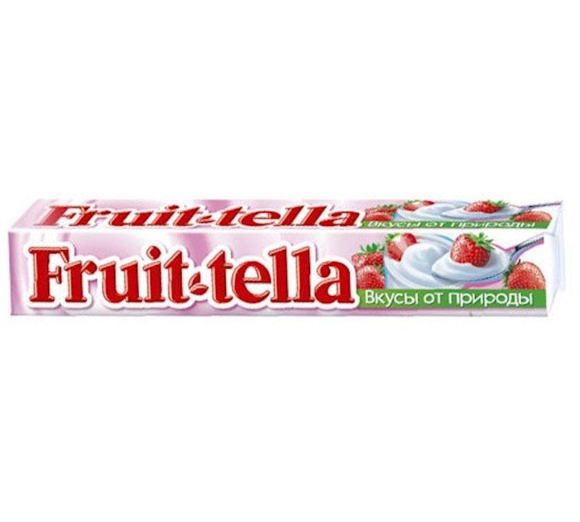 Çeynəmə konfetləri Fruit-tella çiyələk yoğurt dadı ilə, 41q