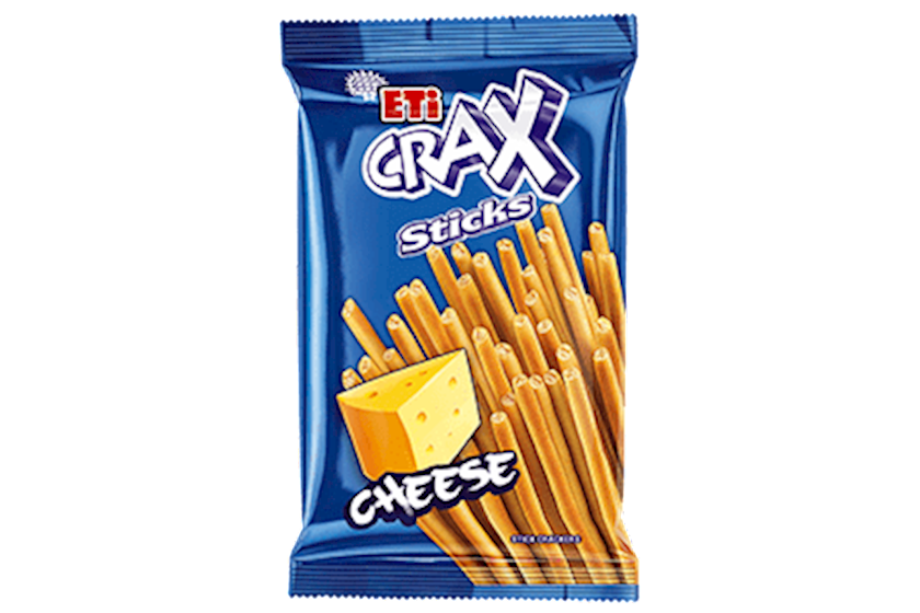Çubuqlar Eti Crax Extra Cheese pendir dadı ilə, 123 q
