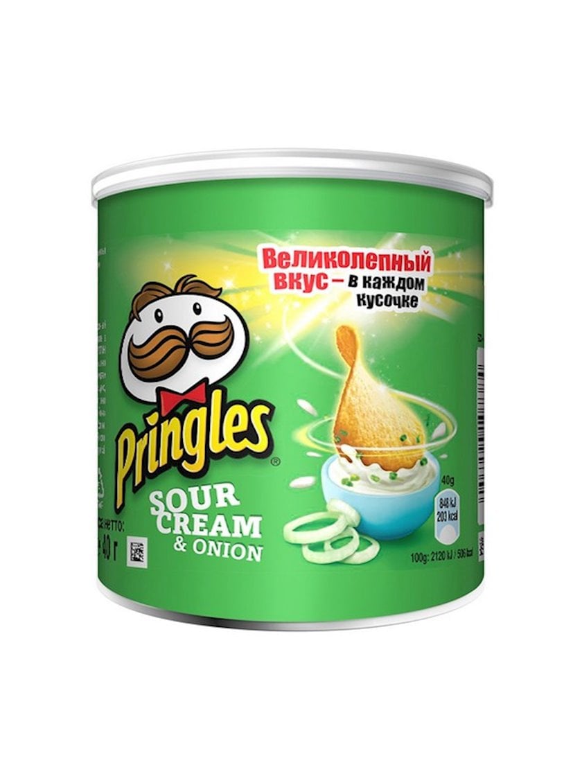 Çips Pringles Xama və soğan, 40q