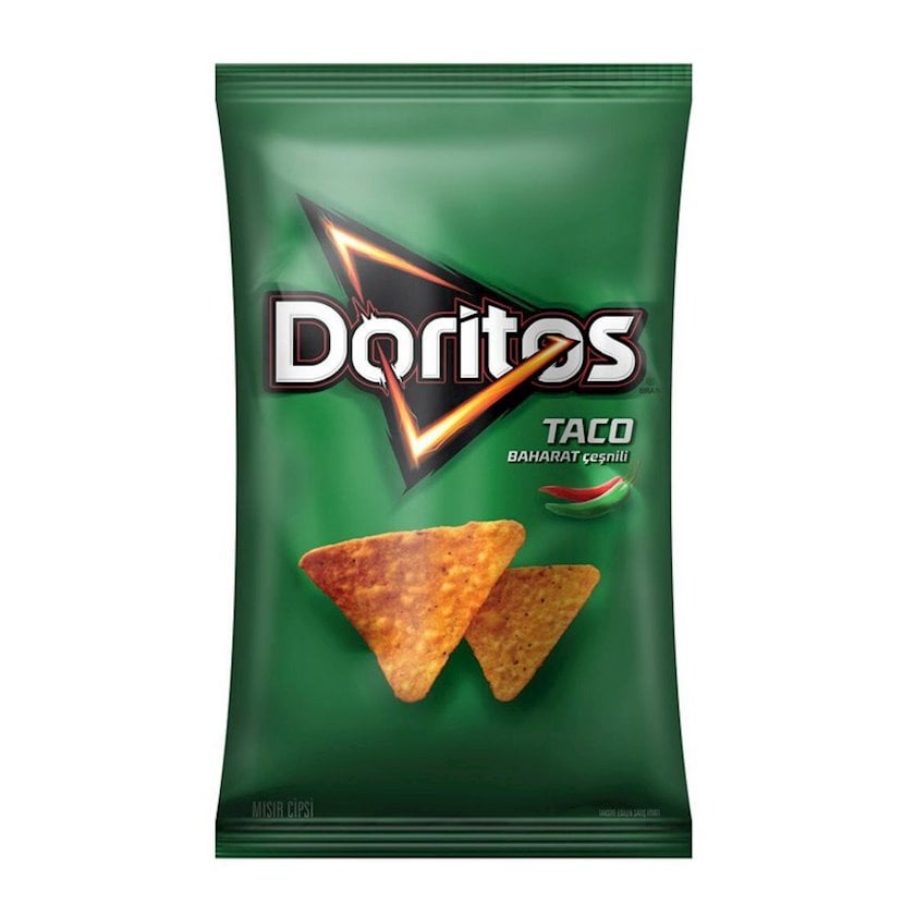 Qarğıdalı çipsi Doritos Taco Ədviyyatlı paprika, 130q