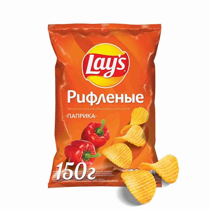 Dilikli çips Lays Paprika, 150q Qiymeti, Bakıda almaq. Satışı, icmal
