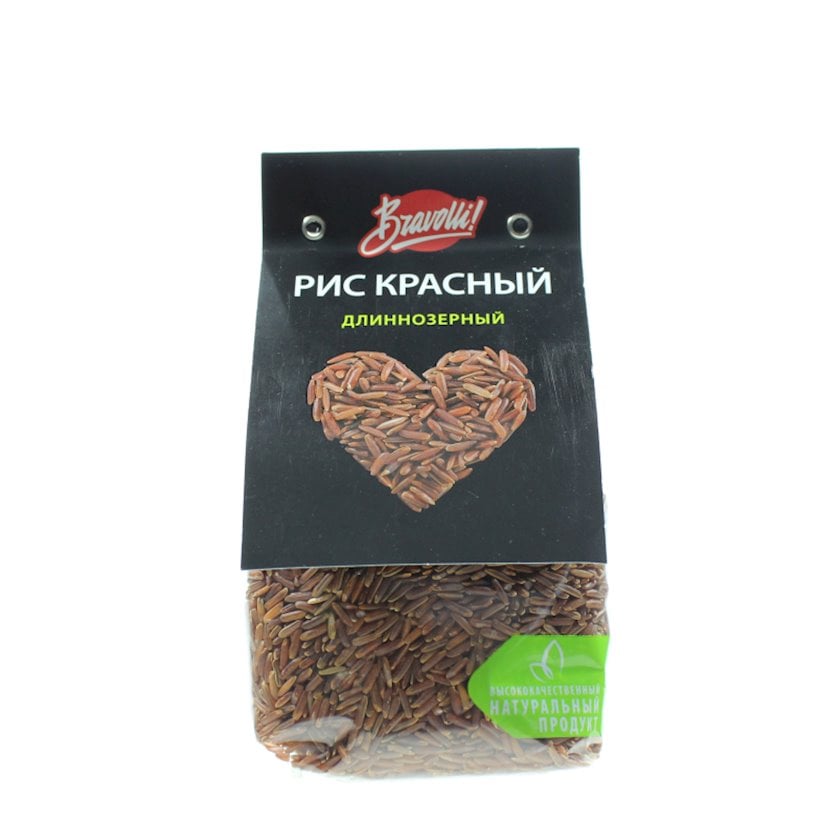 Uzun düyü "Ярмарка" Bravolli, qırmızı, 350 q