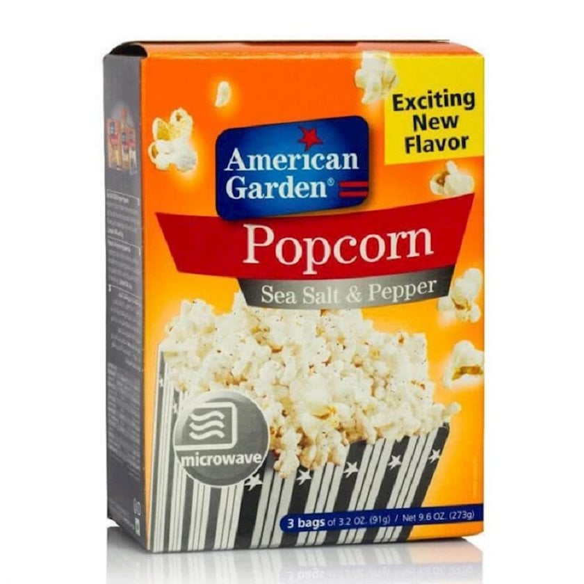 Popkorn American Garden dəniz duzu və istiot, 273 q