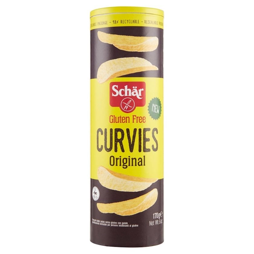 Çips Dr.Schar Curvies Original kartof, qlütensiz, 170 q