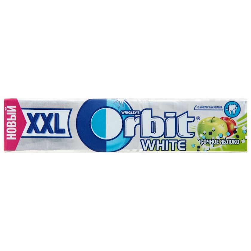 Жевательная резинка Wrigley's Orbit White XXL Сочное яблоко - купить в ...