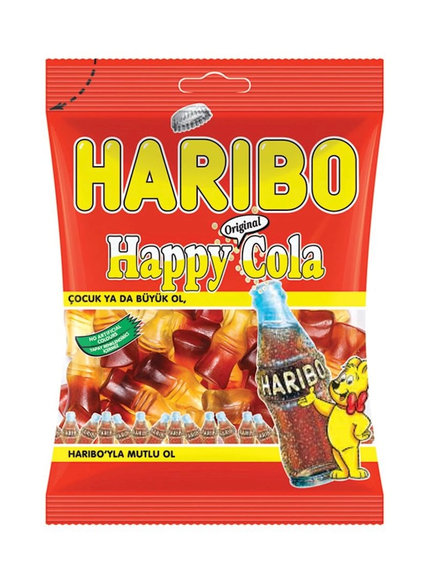Çeynəməli konfetlər Haribo Happy Cola kola dadı ilə 80q