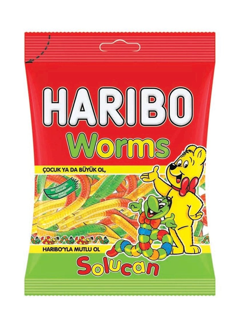 Çeynəməli konfetlər Haribo Worms 80q