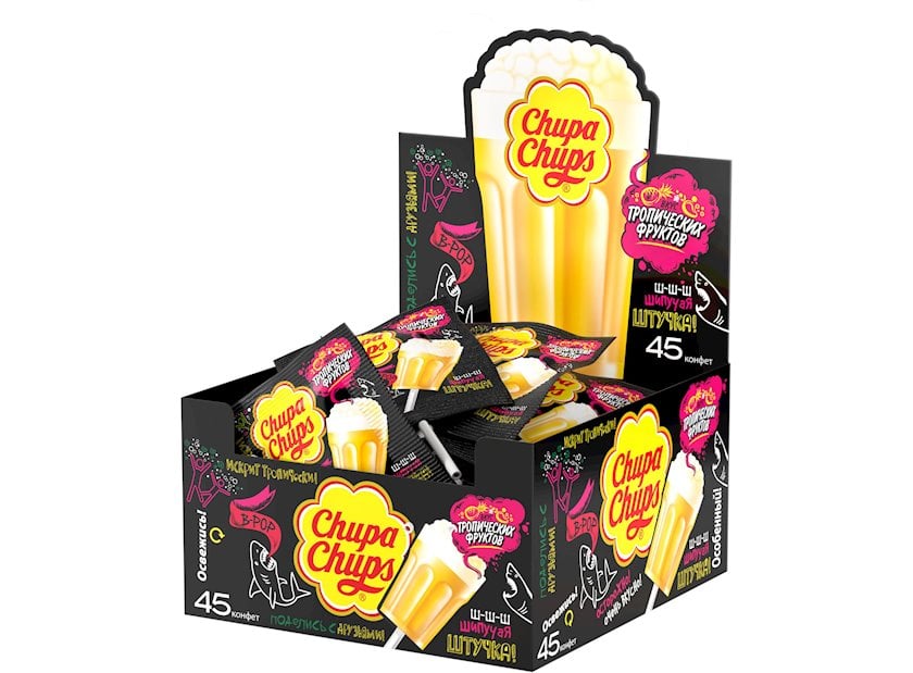 Nabat Chupa Chups B-Pop tropik meyvə dadı ilə, 15 q