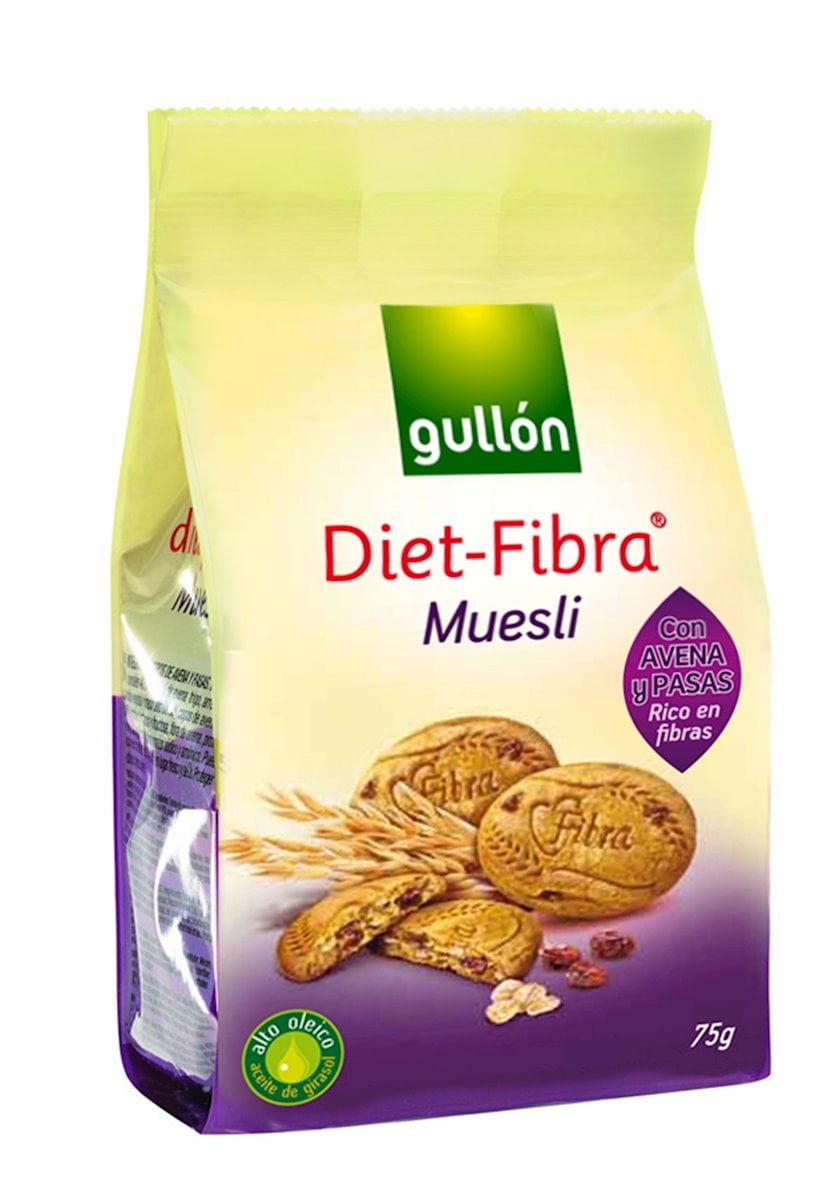 Peçenye Gullon Diet Fibra Muesli şəkərsiz, 70 q