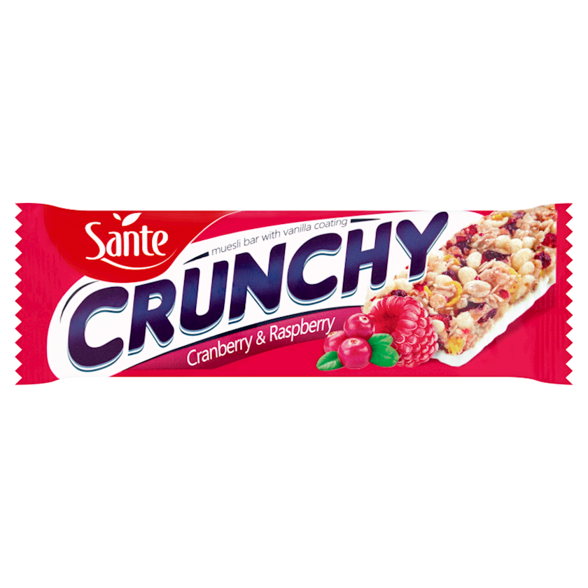 Baton-müsli Crunchy Muesli Bar Cranberry and Raspberry 40 q