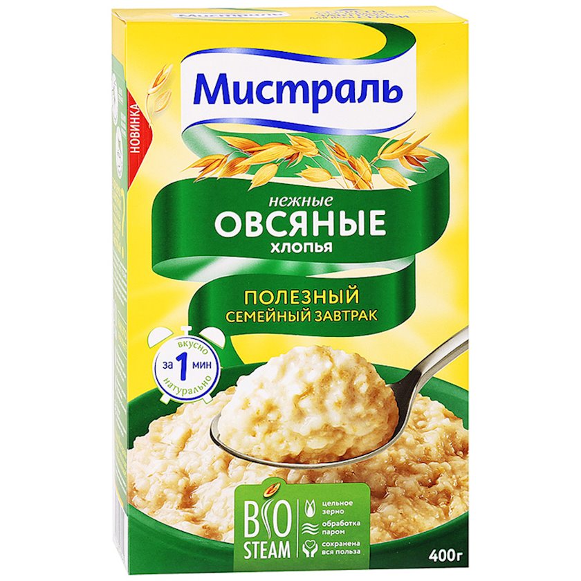 Yulaf lopalar Мистраль ekstra, 400q