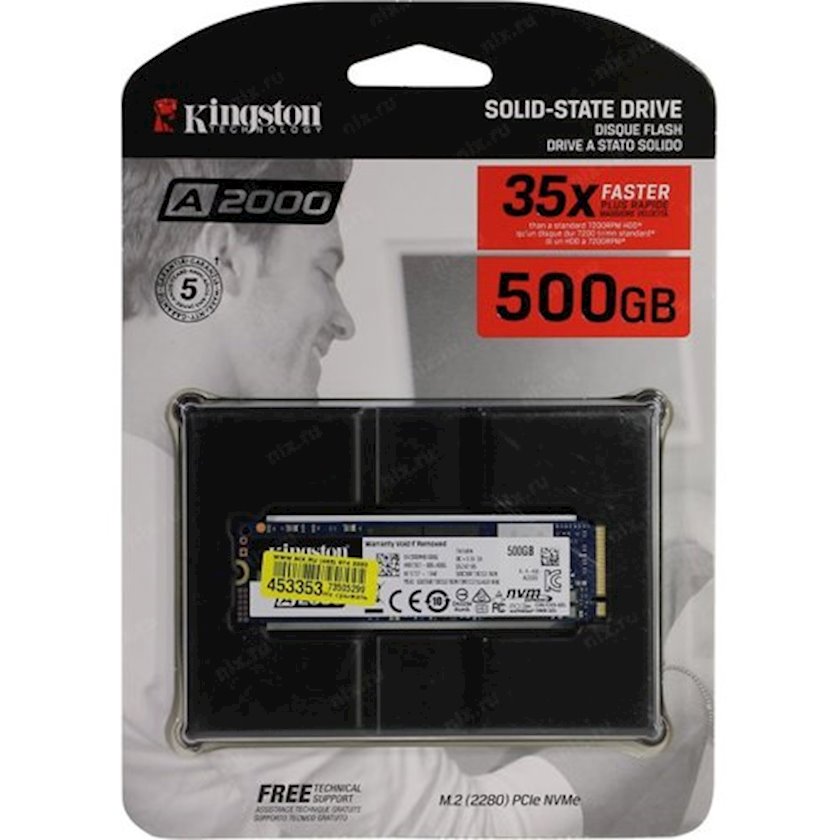 Sərt disk Kingston 500 GB SSD SA2000M8 NVMe 1.3 M.2 - Qiymeti, Bakıda ...