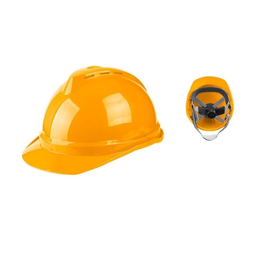 Защитный шлем Ingco PE Shell HSH201 с вентиляционными отверстиями и .