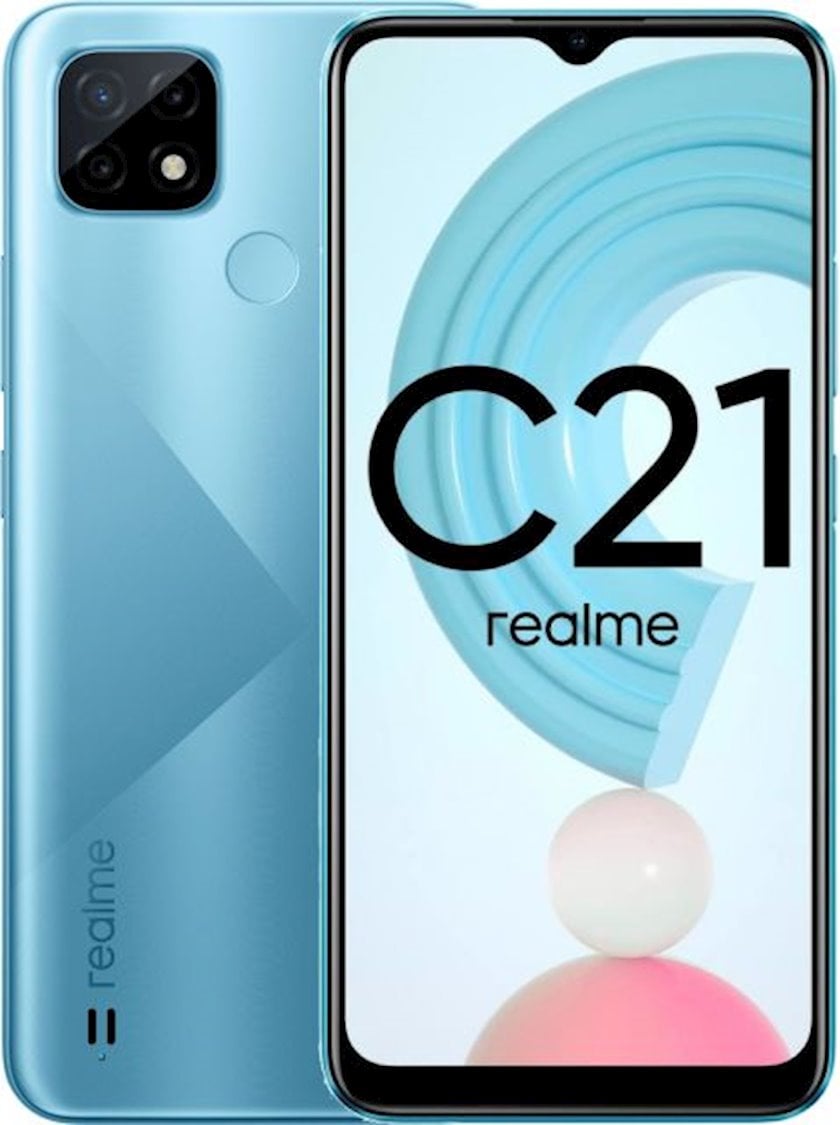 Смартфон Realme C21 4GB/64GB Cross Blue (16941399038162) - купить в Баку.  Цена, обзор, отзывы, продажа