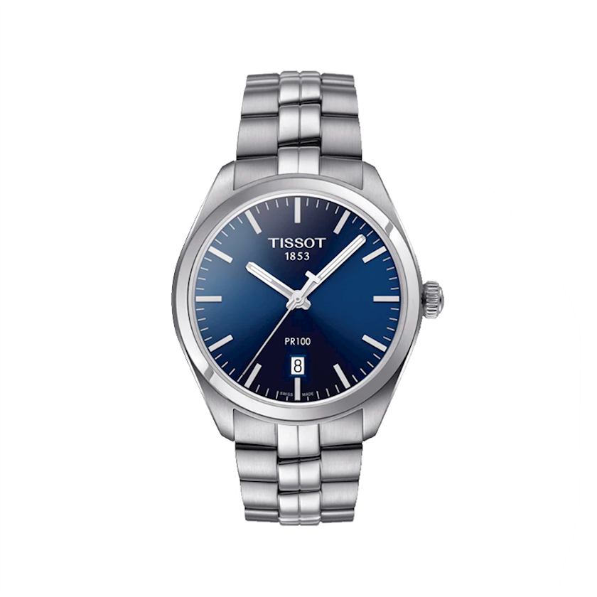 Qol saat Tissot Pr 100 Quartz ETA F06.111 Indigo Dial