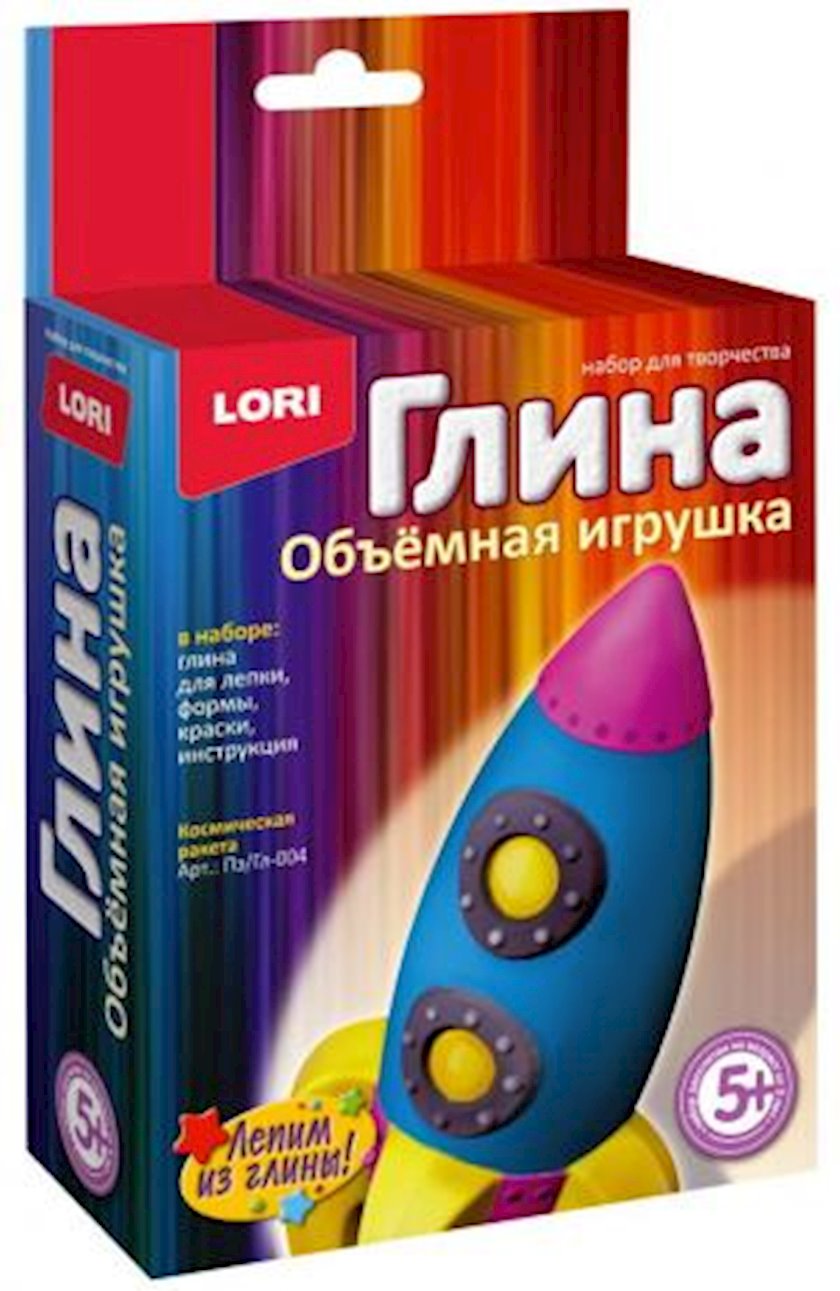 Набор для лепки из полимерной глины Lori Игрушка Космическая ракета ...