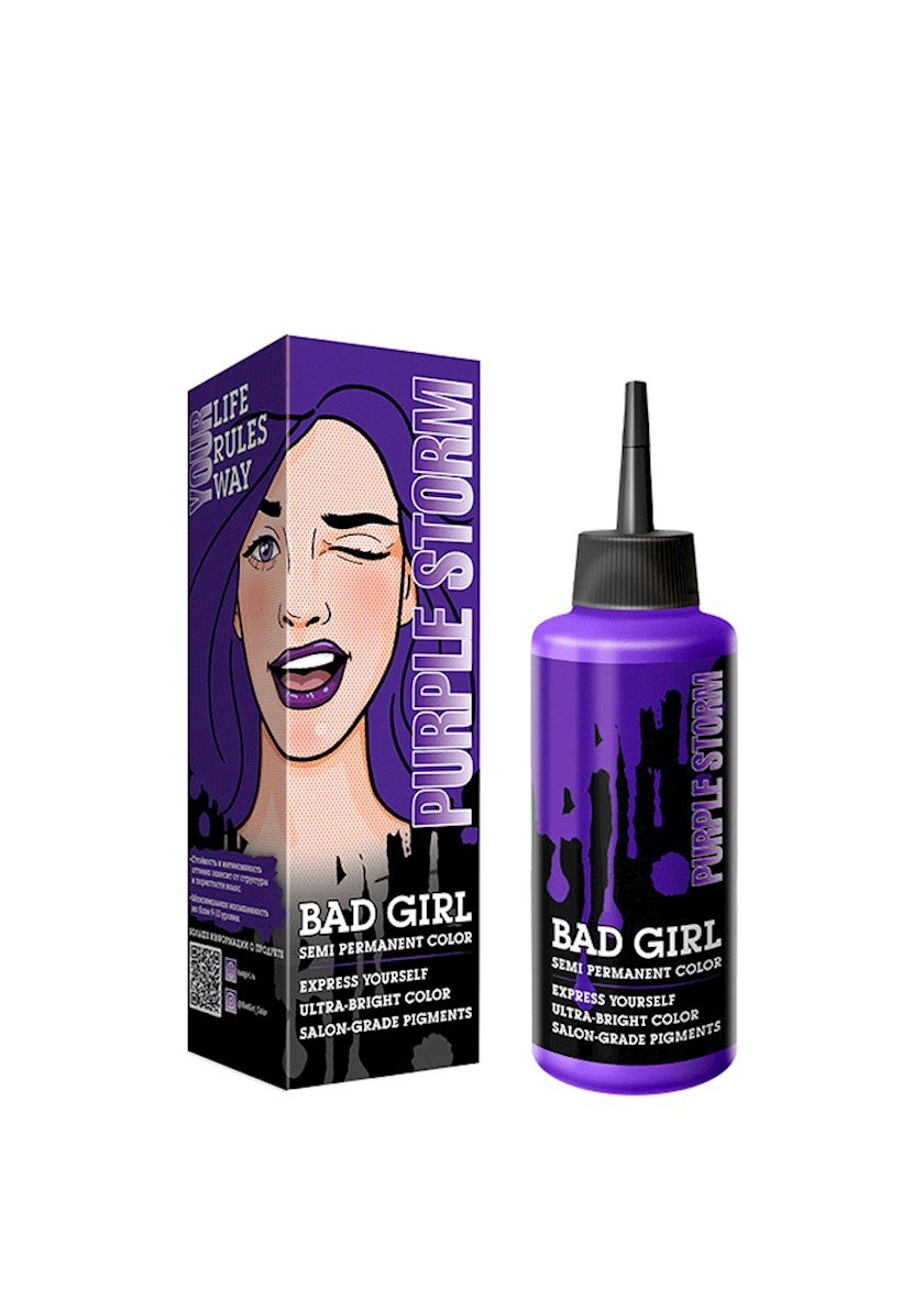 Бальзам оттеночный Bad Girl Base Purple Storm,фиолетовый,150 мл ...