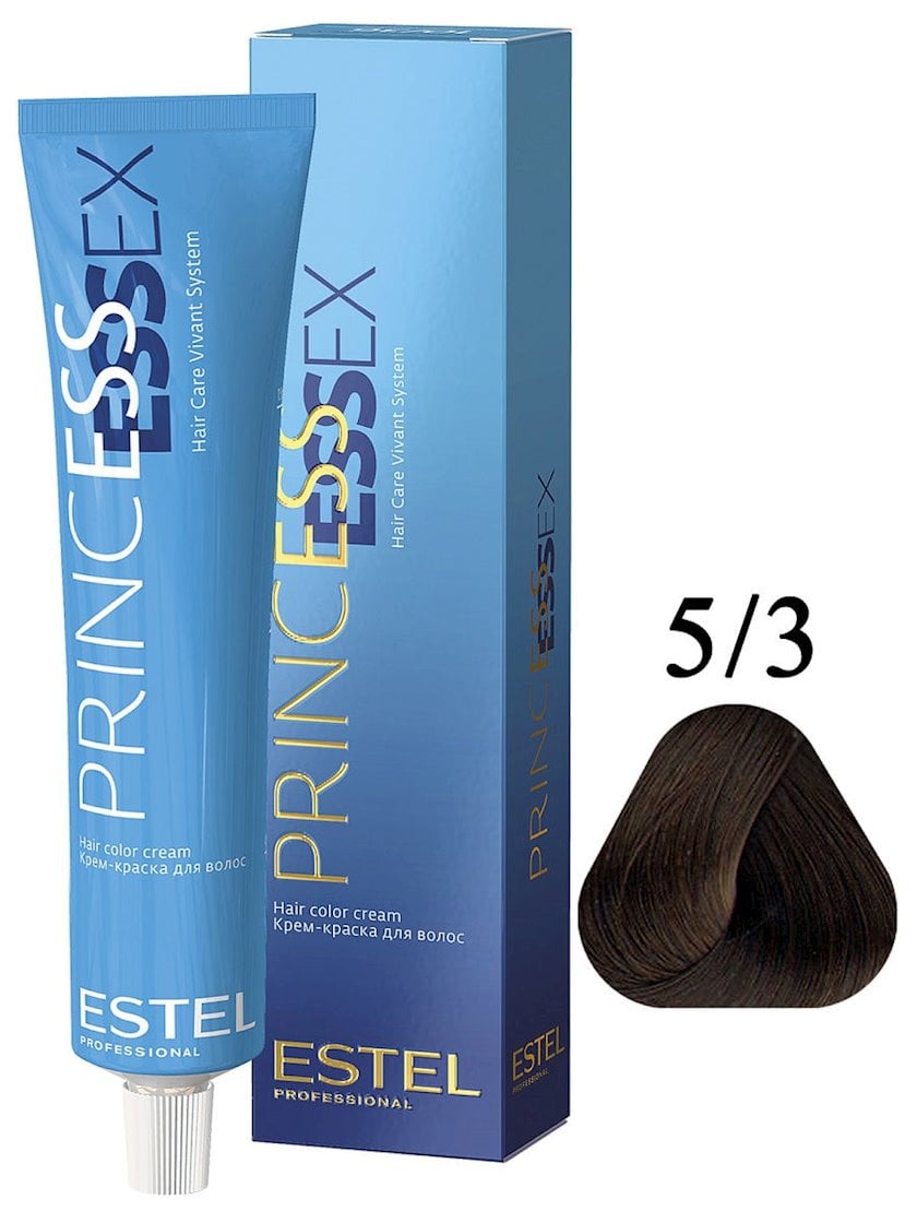 Krem-boya saçlar üçün Estel Professional Princess Essex 5/3 Sidr 60 ml ...
