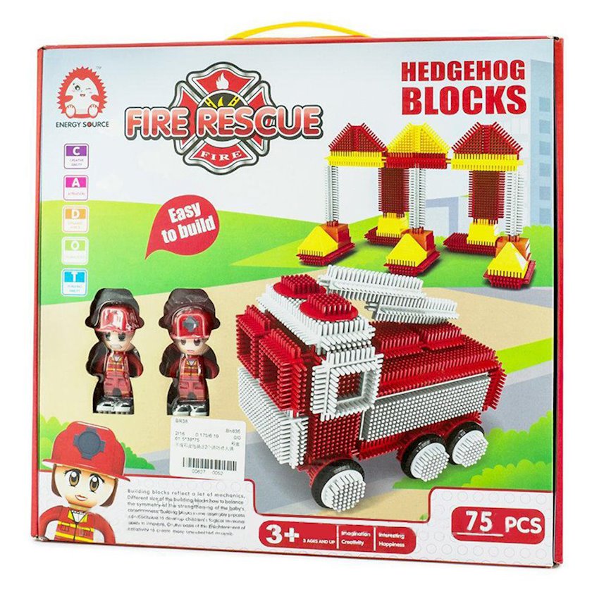 Blok konstruktoru Energy Source Fire Rescue Hedgehog Blocks, plastik