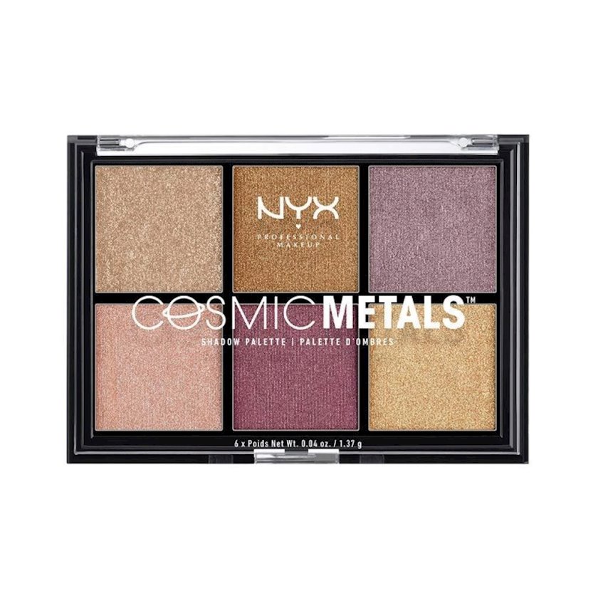 Палетка теней NYX Professional Makeup Cosmic Metal Shadow Palette 01 22 ...