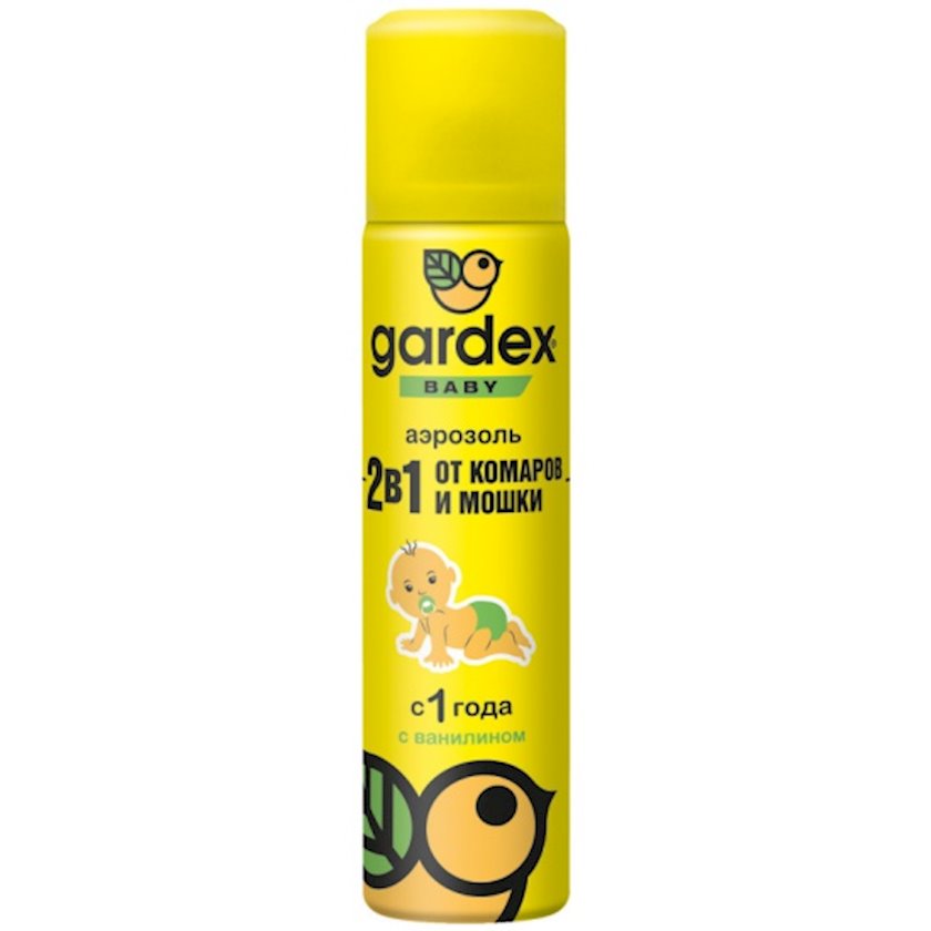 Аэрозоль Gardex Baby, от комаров и мошки, для детей от 1 года, 80 мл ...
