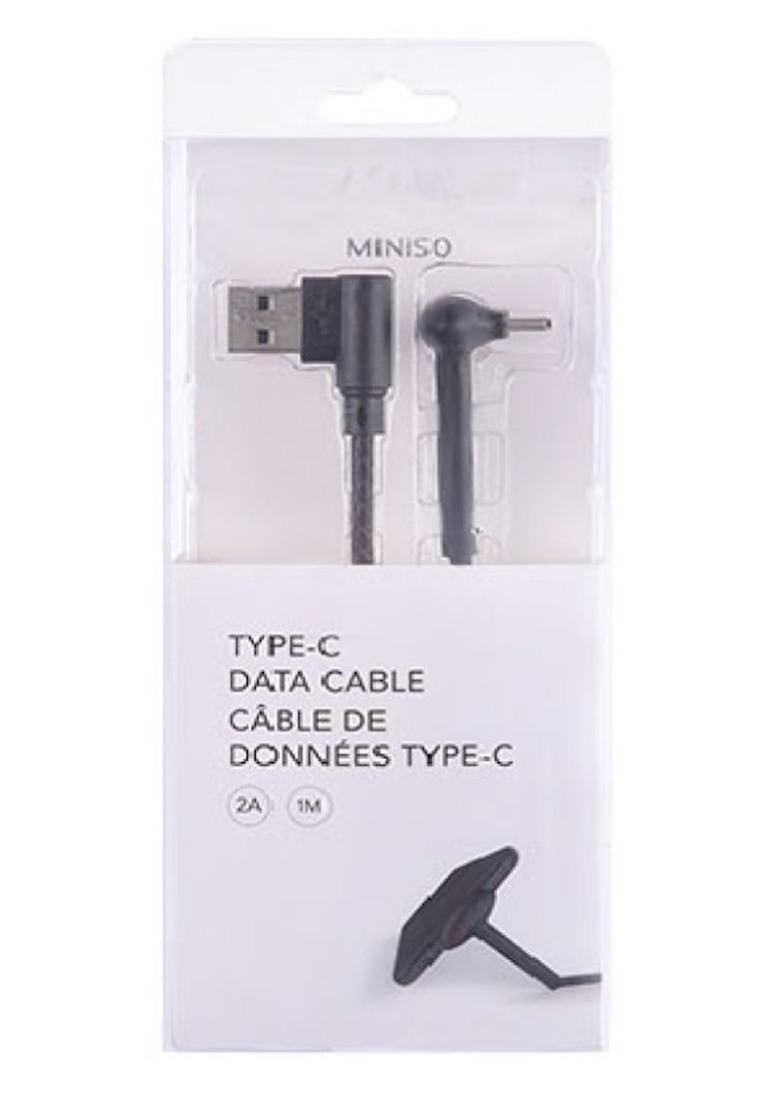 Кабель USB Miniso TypeC Cable Black купить в Баку. Цена, обзор