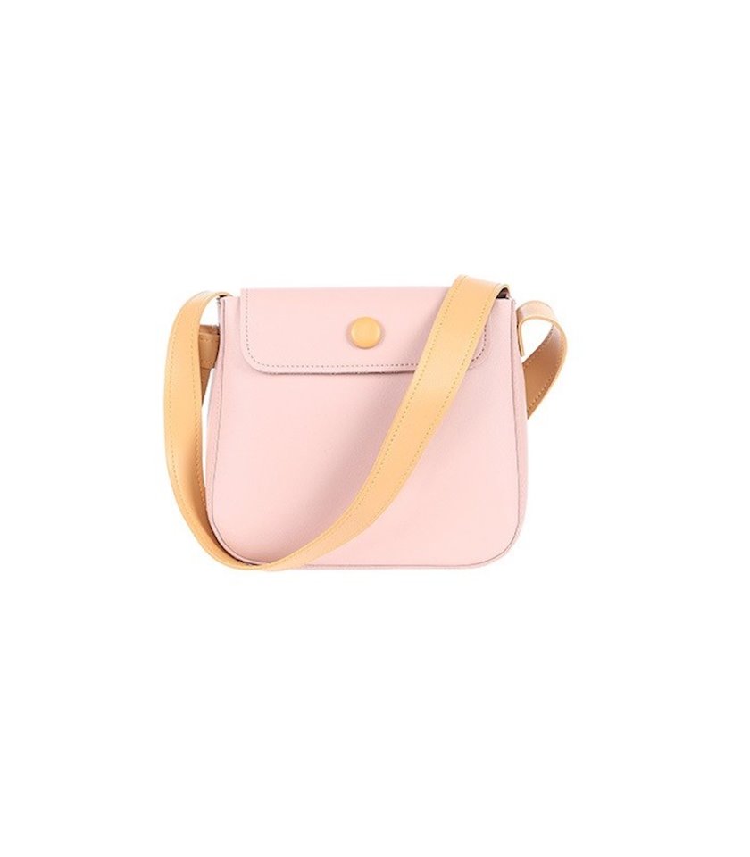 Женская сумка из ПВХ Miniso Flap Crossbody Bag Pink розовая купить в