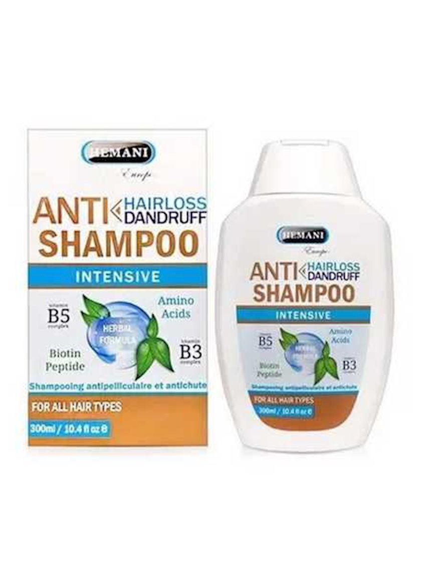 Şampun Hemani Anti Hair loss and Anti Dandruff Shampoo 300 ml Bakıda
