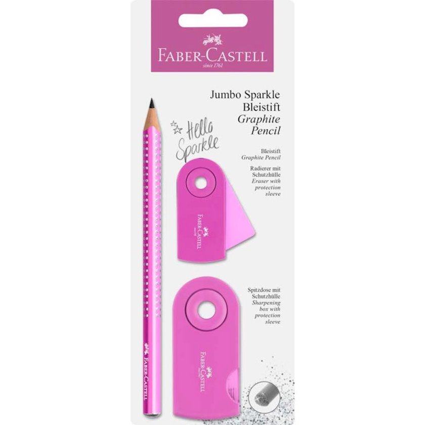 Карандаш чернографитный Faber-Castell мягкий,с ластиком (FC-111677 ...