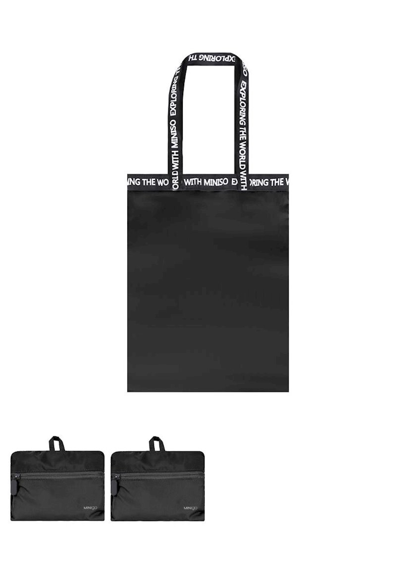 Женская сумка полиэстер Miniso Single Shoulder Rectangle Foldable Bag