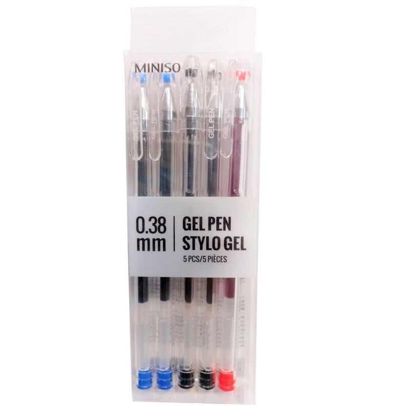 Gel qələm Miniso Gel Pen, 0.38 mm, 5 əd Qiymeti, Bakıda almaq. Satışı