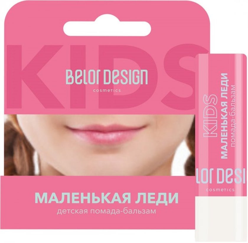 Детская помада-бальзам для губ Belor Design Маленькая леди 01 Розовый ...