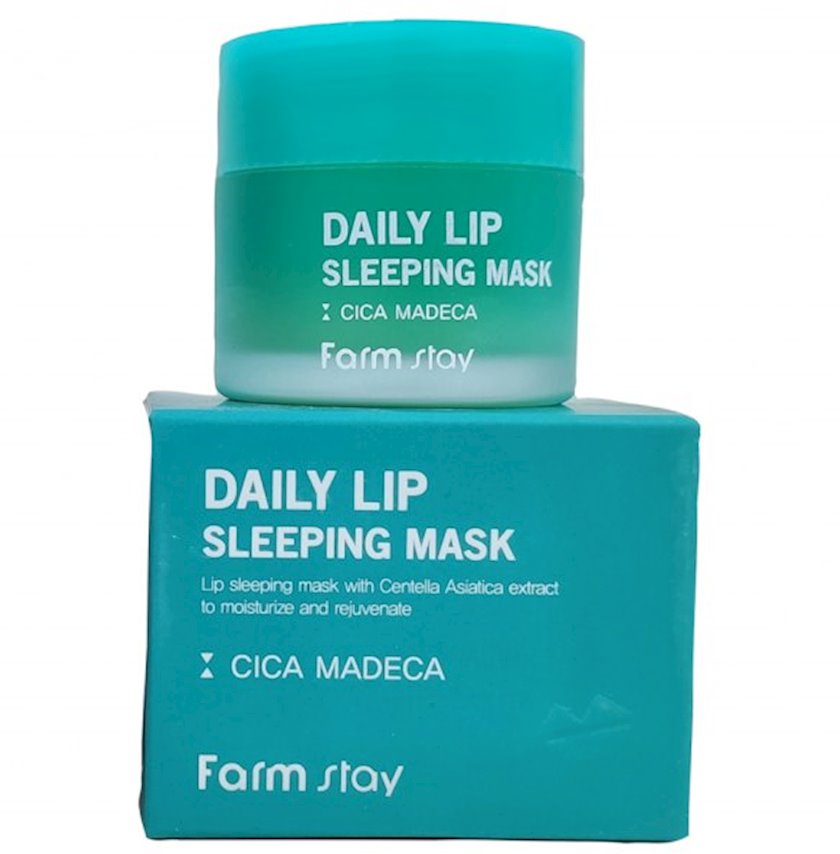 Dodaqlar üçün nəmləndirici gecə maskası asiya sentella ilə Farmstay
