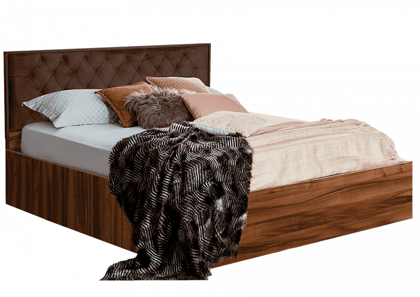 Двуспальная кровать из ламината