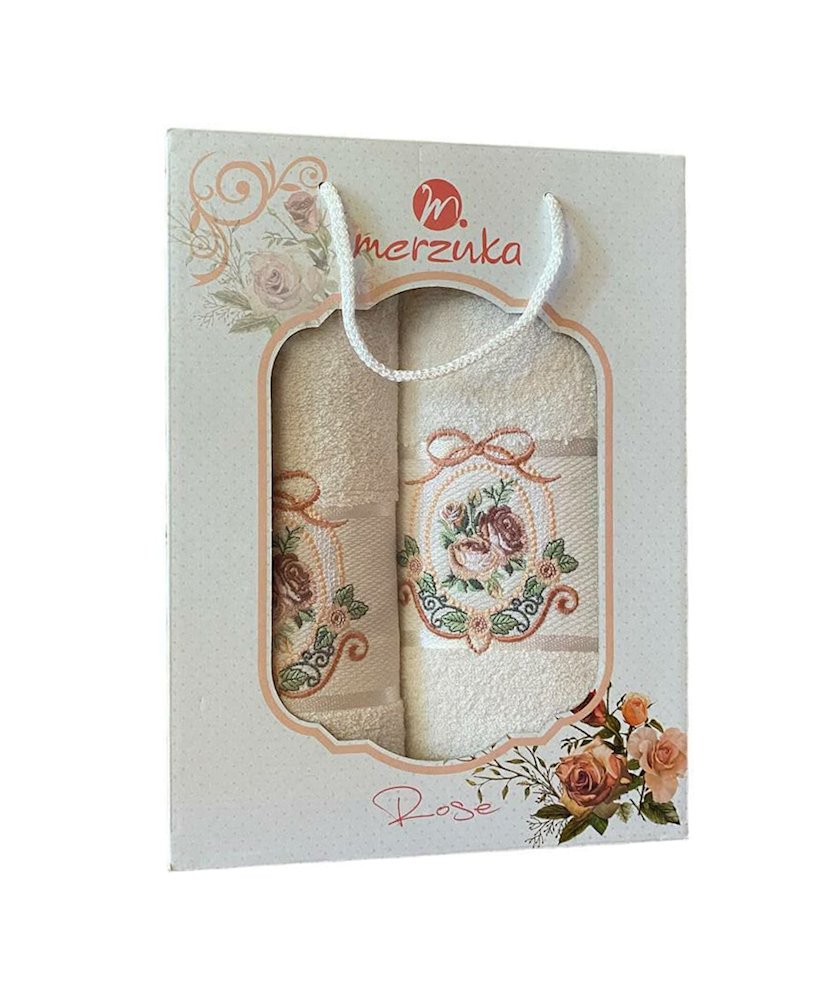 Набор полотенец Merzuka Rose, белый, 2 шт - купить в Баку. Цена, обзор ...