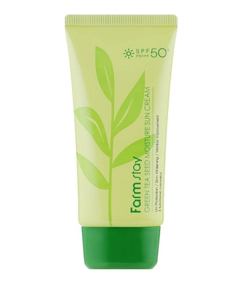 Солнцезащитный крем Farmstay Spf 50 Green Tea Seed Moisture Sun Cream Pa 70 мл купить в 8961