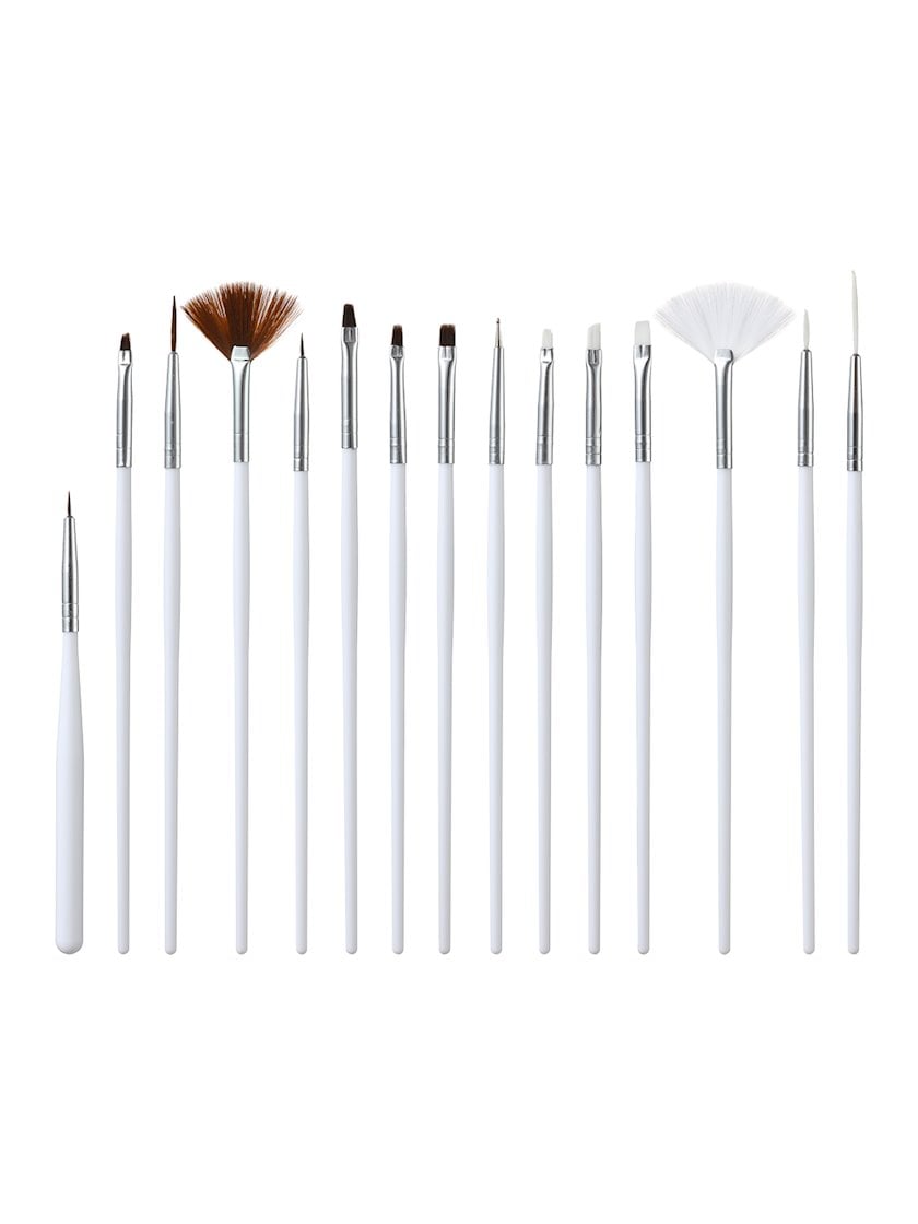 Кисти для дизайна ногтей Miniso Flowers Series Nail Art Brush Set, 15 ...