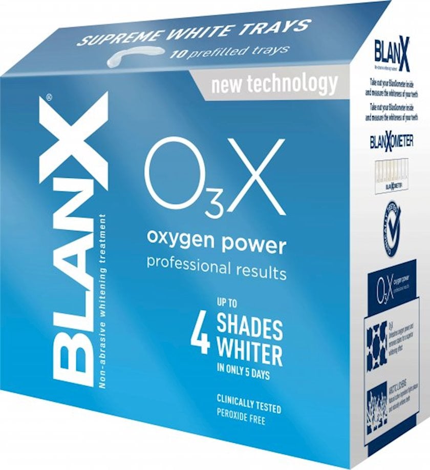 Отбеливающие капы для зубов Blanx O3X 10 шт - купить в Баку. Цена ...