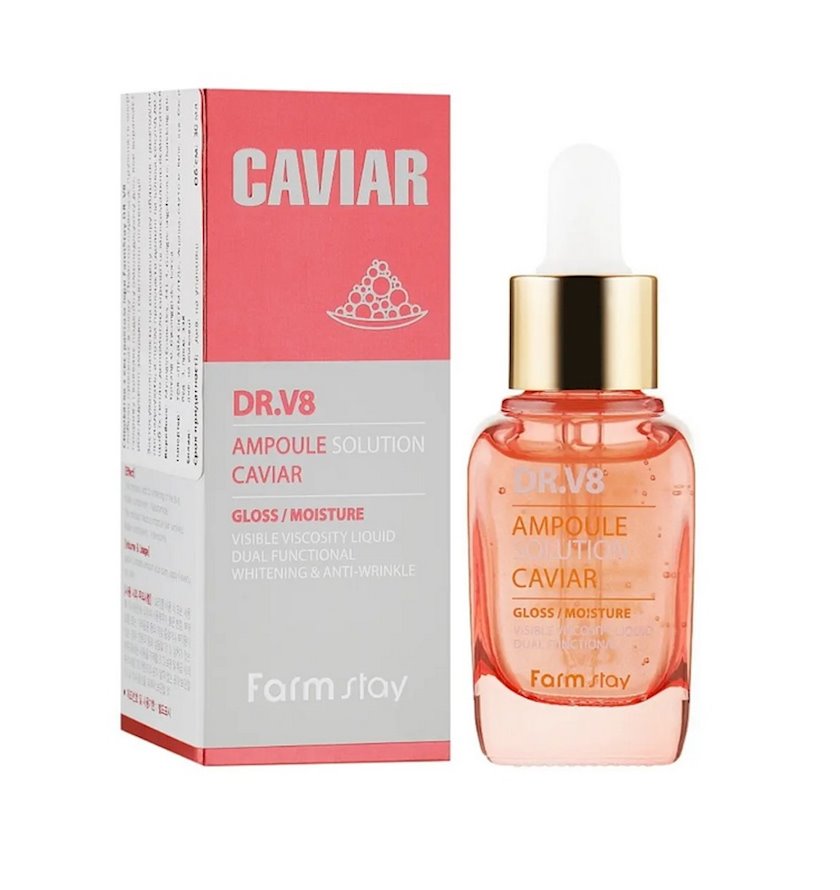 Сыворотка для лица FarmStay DR.V8 Ampoule Solution Caviar 30 мл ...