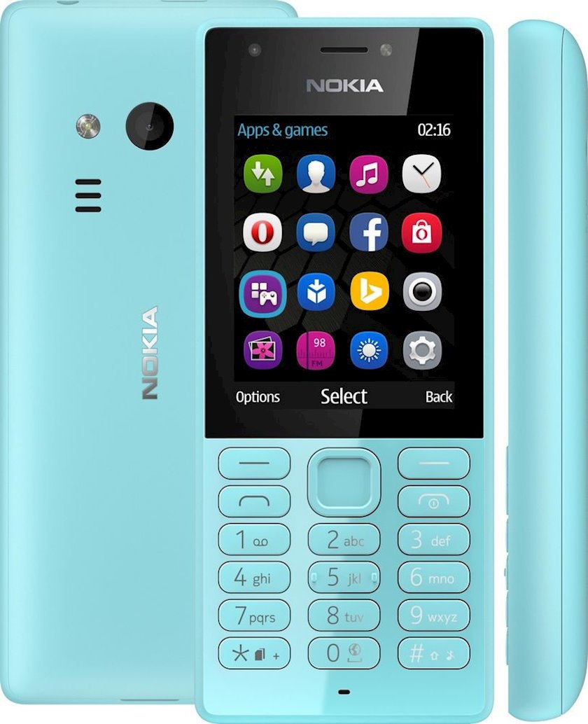 Mobil telefon Nokia 216 DS Blue - Qiymeti, Bakıda almaq. Satışı, icmal,  rəylər