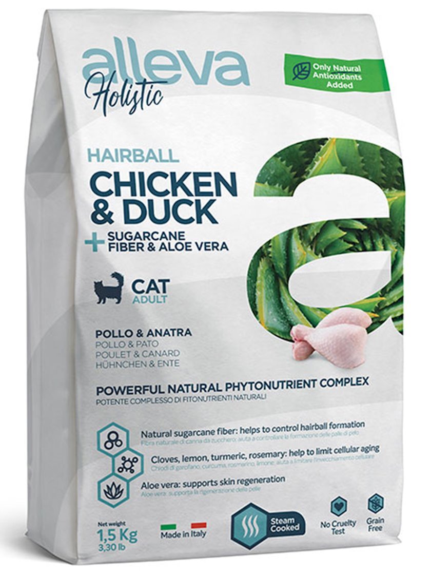 Сухой корм Alleva Holistic Cat Hairball для взрослых кошек 1.5 кг ...