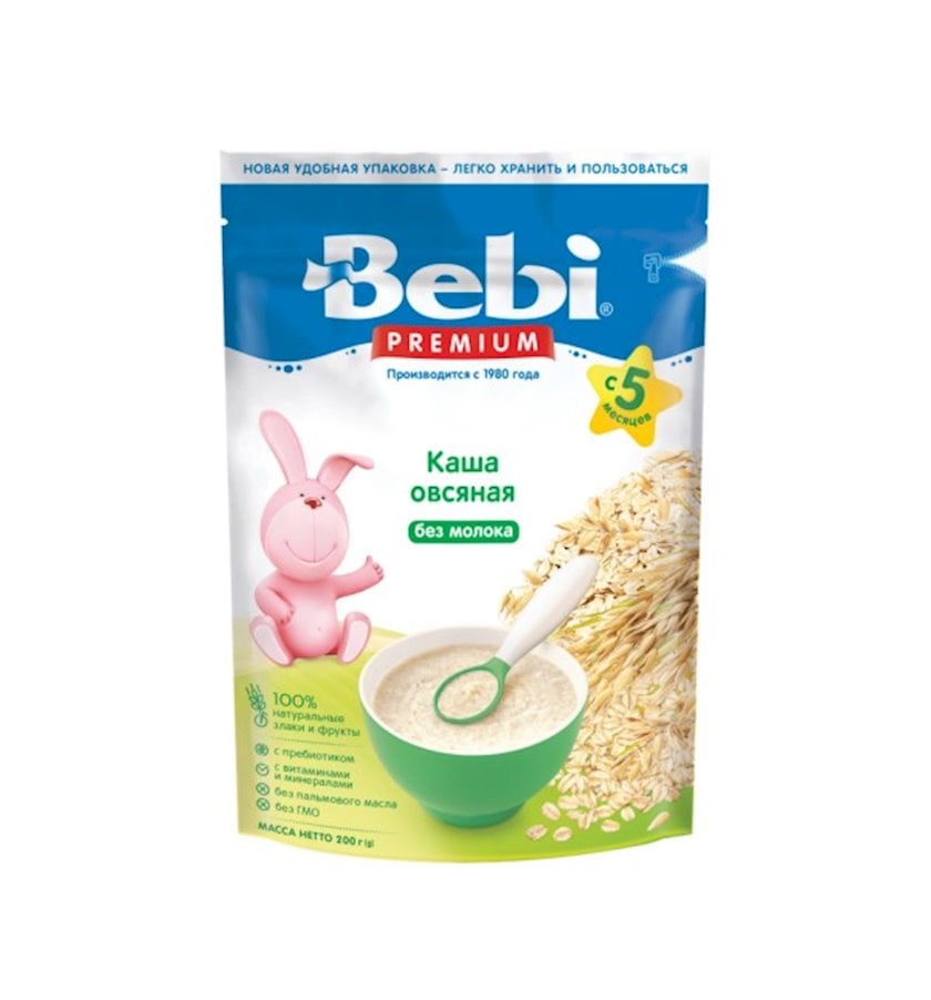 Südsüz sıyıq Bebi Premium Yulaf, 5 aydan, 200 q