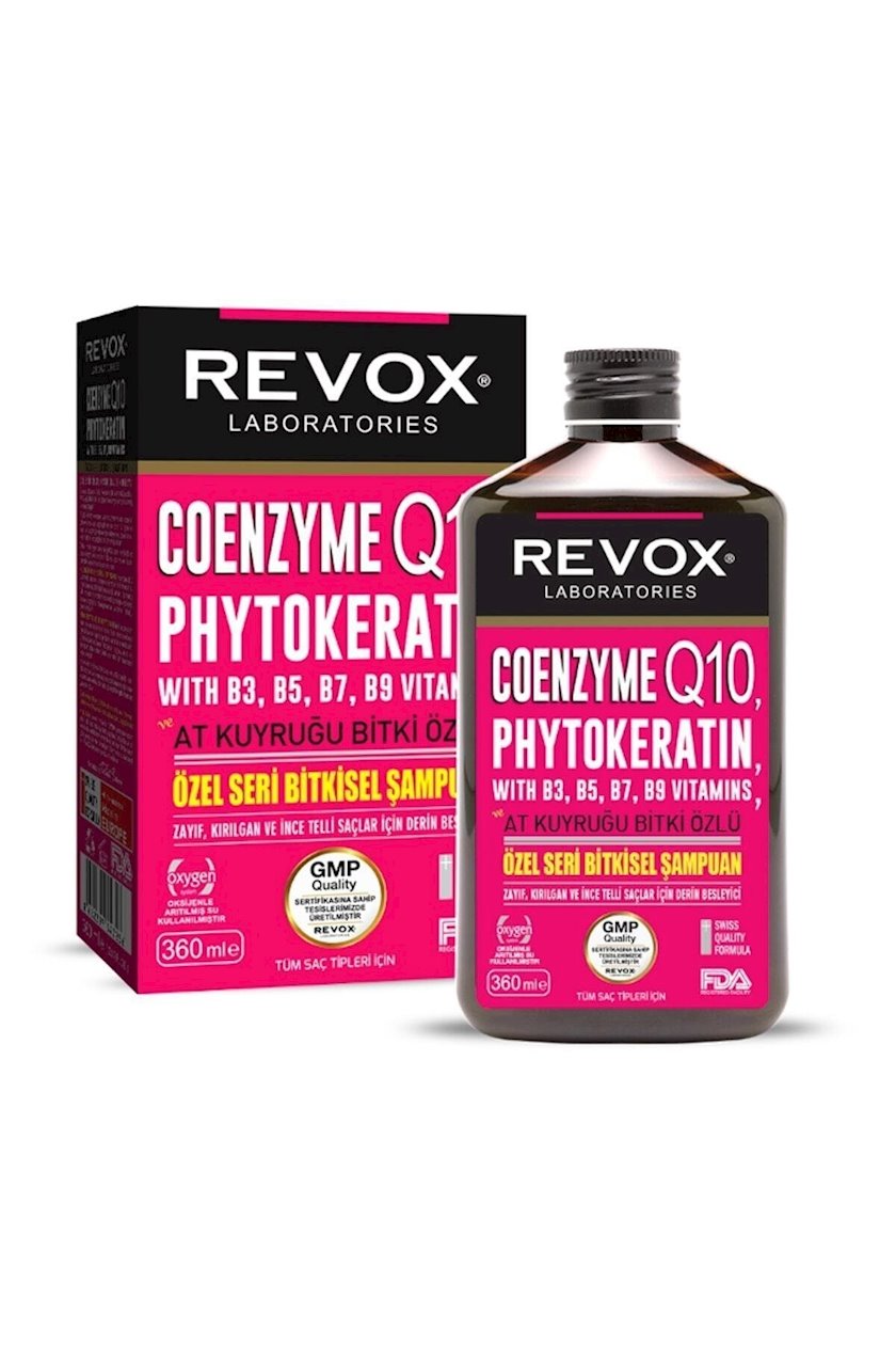 Şampun Revox Coenzyme Q10 Phytokeratin Şampuan 360 ml Qiymeti, Bakıda