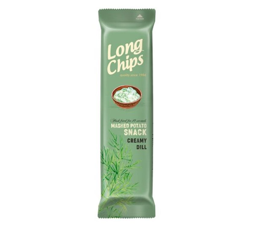 Çips Long Chips Creamy Dill, 75 q