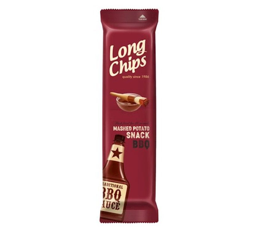 Çips Long Chips BBQ, 75 q