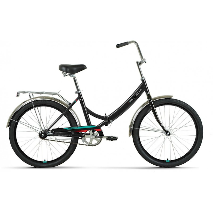 Складной велосипед Forward Valencia 1.0 RBK22FW24067, 24, черный ...