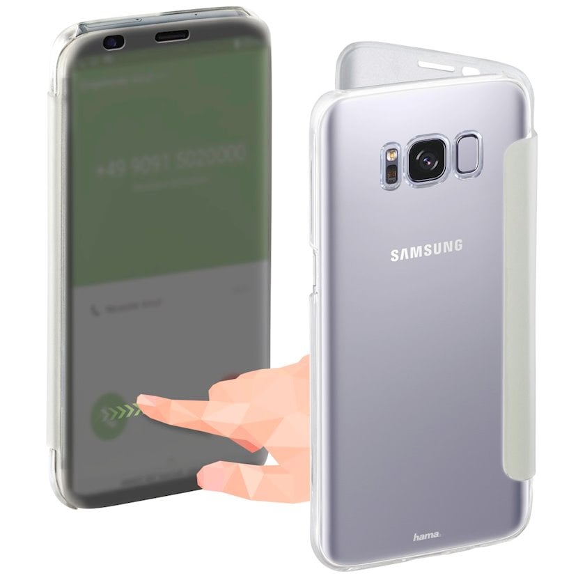 Çexol Hama Booklet View Samsung Galaxy S8 Plus üçün Silver Qiymeti