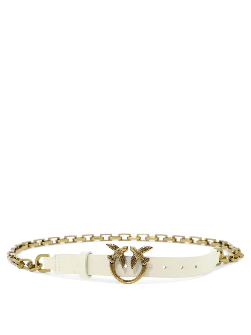 Женский ремень Pinko Love Berry Simply, кожаный, белый, M size - купить ...